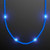 Still-Light Blue Beads No-Flash Necklace - BLANK