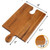 Wooden Cheese Board with Wine Glass Holder