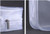 PVC Zippered Toiletry Makeup Bag 7.87''L 2.56''W 5.32''H (Large)