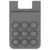 Gray Blank - Popper Stress Reliever Silicone Phone Wallet