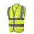 3.8 Oz. Polyester Double Band Class 2 Reflective Safety Vest With 4 Pockets