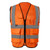 3.8 Oz. Polyester Double Band Class 2 Reflective Safety Vest With 4 Pockets