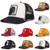 Trucker Hat Or Mesh Back Cap With Multi Color Jacquard Weave Patch