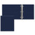 Navy Blue Blank - 2 1/2" Classic Angle D Ring Binder