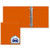 Orange Imprinted - 2 1/2" Classic Angle D Ring Binder