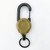 Khaki - Outdoor Heavy Duty Retractable Badge Reel With Key Ring