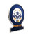 Express Balloon Shaped Lapel Pin w/ Standard Magnet Back (1" x 1-1/4")