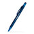 NAVY - Fleetwood Stylus Satin Soft Touch Gel Click Pen (Recycled Aluminum)