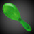 7" Green Plastic Glitter Maraca