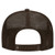 Back - Brown - OTTO Polyester Foam Front 5 Panel Pro Style Mesh Back Trucker Hat