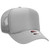 Right Quater Front - Gray - OTTO Polyester Foam Front 5 Panel Pro Style Mesh Back Trucker Hat