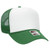 Right Quater Front - Kly/Wht/Kly - OTTO Polyester Foam Front 5 Panel Pro Style Mesh Back Trucker Hat