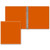 Orange Blank - 1/2" Round Junior Ring Vinyl Binder