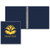 Navy Blue Imprinted - 1/2" Round Junior Ring Vinyl Binder
