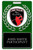 Silver Logo - Vibraprint® Green Rectangle Wreath Bag Tag