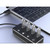 USB 3.0 Hub Aluminum 4 Ports Individual Power Control, Support both Data Transfer and Charging