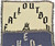 Beige/Gray Logo Folded View - 2.00 Lbs 48" x 60" Woven Throw