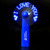Orange - 800mah Rechargeable Illuminated Handheld Mini LED Fan