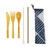 5PCs Kids Bamboo Cutlery Set w/Pouch