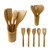 5 Pieces Kitchen Utensil Bamboo Spatula Set