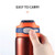 Orange Blank Top View 1 - 15 Oz. Stainless Steel Water Bottle