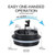 Black Blank Lid View - 13 Oz. Portable Stainless Steel Coffee Tumbler