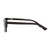 Black/Brown Blank - Square Wood Temple Polarized Sunglasses