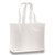 White - 110 GSM Non-Woven Laminated W/ Gusset Tote Bag (15.75" X 12.5" X 6.25")