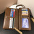Mens Clutch Hand Bag Large Capacity Wristlet Long Wallet Leather Handbags for Cell Phone Passport