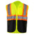 3.8 Oz. Polyester Class 2 Color Block Reflective Tape Safety Vest With Pocket