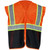 3.8 Oz. Polyester Class 2 Color Block Reflective Tape Safety Vest With Pocket