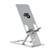 Silver - Foldable Aluminum Phone & Tablet Stand