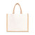 Jute Cotton Tote w/ Jute Webbing Handle