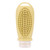 Yellow - Silicone Massage Bath Brush Scrubber&Dispenser Bottles