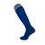 Dark Blue/ White Stripes - Sports Knee High Socks Calf Compression Athletic Socks for Adult and Youth