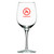 Clear Logo - 12 Oz. Wine Glass (Screen Printed)