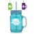 15 Oz. Colored Mason Jars with Straw