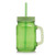 Green Blank - 15 Oz. Colored Mason Jars with Straw