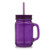 Purple Blank - 15 Oz. Colored Mason Jars with Straw