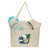 Full Color Transfer - Cotton Canvas Mesh Beach Tote Bag