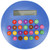 4 1/2'' Calculator w/ Rainbow Keys
