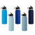 Blue Blank - 40 Oz Hdr Flask Water Bottle Straw Sip Lid