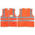 Orange Blank - Custom High Visibility Safety Vest w/ Zipper & Pockets