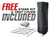 Free Stakes Cover - 10'x20' Expo Package with Printed Top, Wall and Rail skirts