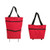 Red - Collapsible Wheeled Shopping Cart