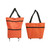 Orange - Collapsible Wheeled Shopping Cart