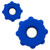 Blue - Gear Push Pop Spinner