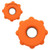 Orange - Gear Push Pop Spinner