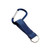 Navy Blue Blank - Laser Engraved Carabiner w/ 4-Color Key Fob