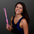 Custom Pink Flashing Stick Wand w/ Pink Sparkle Fibers - Domestic Print